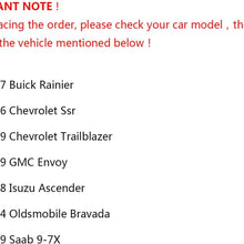 DLZ 2 Rear Suspension Kit-2 Sway bar End Compatible with Buick Rainier Chevrolet SSR Chevrolet Trailblazer GMC Envoy Isuzu Ascender Oldsmobile Bravada Saab 9-7X 2002 2003 2004 2005 2006 2007 2008 2009