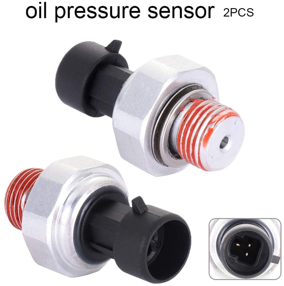 ANGLEWIDE Oil Pressure Sensor Compatible for 2008 Buick LaCrosse 2004-2007 Buick Rainier 2004-2005 2007 Cadillac CTS 2002-2008 Cadillac Escalade PS308 Oil Pressure Swtich 2PCS