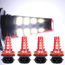 cciyu White 6000k H11 H8 H16 LED Bulbs 48SMD LED Bulbs Replacement for Fog Light,4Pack