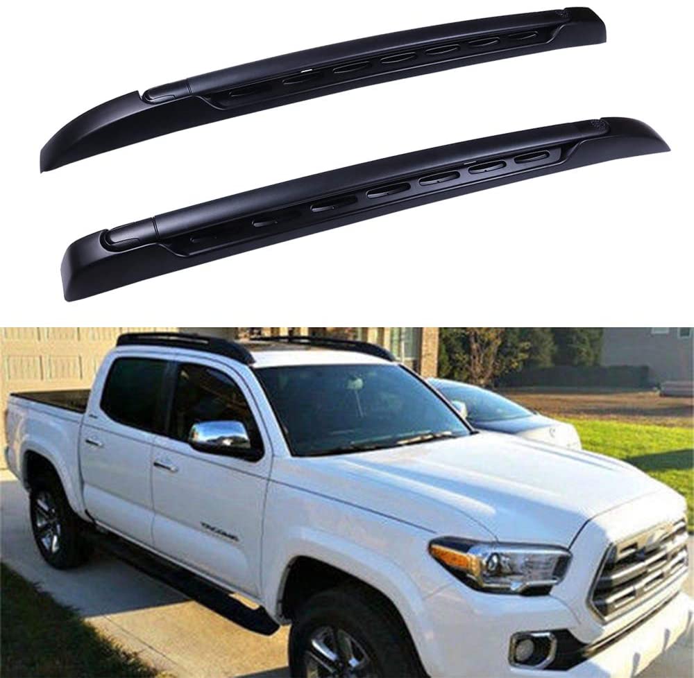 cciyu Roof Rack Cross Bar Fit for Toyota Tacoma Double Cab 2005-2019 Aluminum Car Top Luggage Carrier Rails