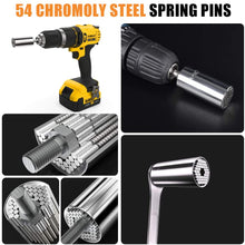 Universal Socket Gifts for Men - Multi-Function Universal Socket Wrench Sets with Power Drill Adapter,Best Unique Gadgets for Men,Handy DIY Tools for Men,Dad/Father,Husband,Boyfriend,Him(7-19mm)