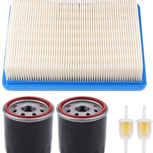 Tvent 1015426 Air Filter + Spark Plug + Fuel Filter Replacement for Club Car 4-Cycle DS Gas Golf Cart Models 1992 and Up