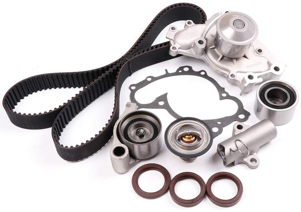 ANPART Timing Belt Kit Fit For 2004-2006 Toyota Sienna 2004-2008 Toyota Solara Timing Belt Water Pump Tensioner Gasket Set