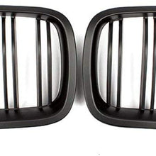 Zealhot Front Kidney Grille Fit for BMW 5 Series F10 F11 F18 2010-2017 (MATTE BLACK)