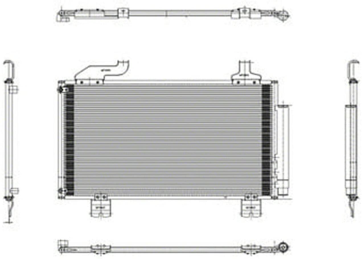 A/C Condenser AC3030125 80100TL2A01 2009-2014 Fits Acura TSX 2.4L L4