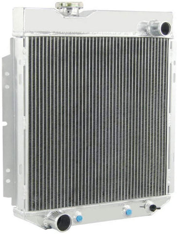 OzCoolingParts 60-66 Ford & Mercury Radiator, 4 Row Core Full Aluminum Radiator for 1960-1966 61 62 63 64 65 Ford Mustang/Falcon, Mercury Comet and More Models, V8 5.0L