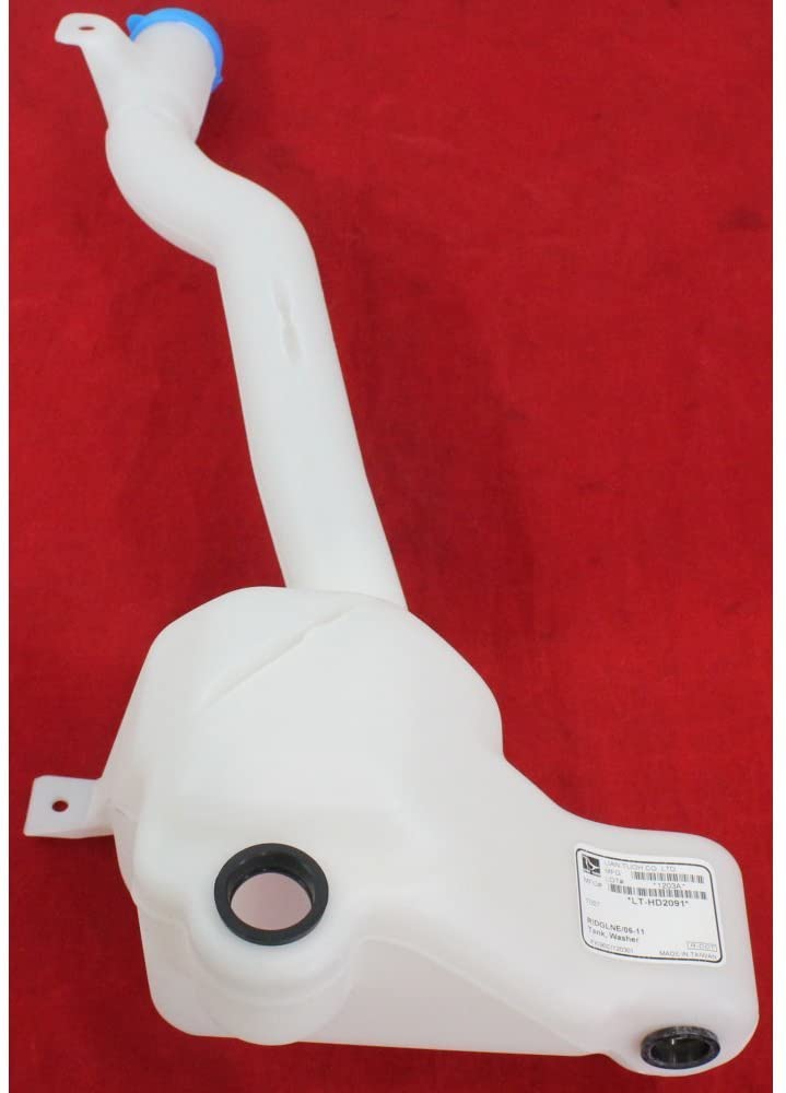 Windshield Washer Tank compatible with Honda Ridgeline 06-14 Tank and Cap Only W/Sensor Hole