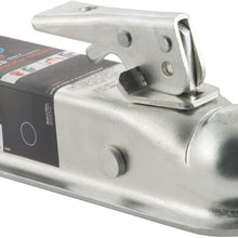 CURT 25153 Straight Tongue Trailer Coupler for 2-Inch Channel, 2-in Hitch Ball, 3,500 lbs