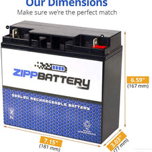 SLA Replacement Battery for 12V 20AH T3 AGM Battery- Replaces 51814 6fm17 6-dzm-20 6-fm-18 lcx1220p- Zipp Battery