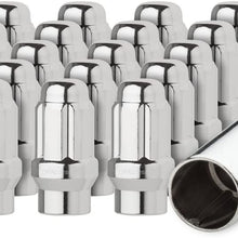 DPAccessories LCE3L6HCSCH04020 20 Chrome 12x1.5 Closed End ET Spline Tuner Lug Nuts for Aftermarket Wheels Wheel Lug Nut
