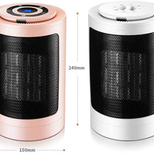 Zyyqt Desktop Heater，1500W Household Ceramic Electric Space Heater with Thermostat and Safety Protection, PTC Ceramic Heater, 3 Modes (Color : Pink, Size : B)