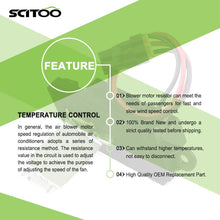 Blower Motor Resistor Switch Air Conditioning Heater Fan HVAC SCITOO Regulator fit for 2002-2003,2005 Chevrolet Avalanche 1500/2002,2005 Chevrolet Avalanche 2500