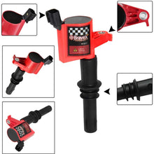 Bravex 8 Pack Straight Boot Ignition Coils 15% More Energy F-150 for Ford Lincoln Mercury V8 V10 4.6l 5.4l 6.8l Compatible with DG511 C1541 FD508-Upgrade (Red)
