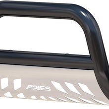 ARIES B35-5003 3-Inch Black Steel Bull Bar, No-Drill, Select Dodge, Ram Dakota