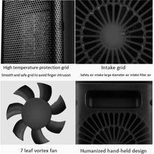 Zyyqt Small Desktop Heater, Home Office Student Dormitory, Small Power Heater, Hot and Cold Air Dual-use Mini Fan