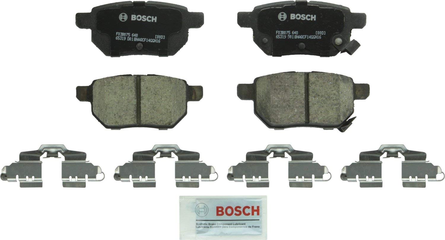 Bosch BC1354 QuietCast Premium Ceramic Disc Brake Pad Set For: Lexus CT200h; Pontiac Vibe; Scion iM, tC, xB; Toyota Corolla, Matrix, Prius, Prius Prime, Yaris, Rear