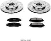 Power Stop K1382 Front Brake Kit with Drilled/Slotted Brake Rotors and Z23 Evolution Ceramic Brake Pads