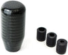 iJDMTOY Glossy Black Real Carbon Fiber Shift Knob for Most Car 6-Speed, 5-Speed, 4-Speed Manual or Automatic, etc