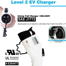 Zencar Level 2 EV Charger(240V, 16A, 25ft), Portable EVSE Home Electric Vehicle Charging Station Compatible with Chevy Volt, Nissan Leaf, Fiat, Ford Fusion(NEMA 6-50 Plug)