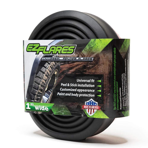 The Original EZ Flares Universal Flexible Foam Rubber Fender Flares Trim 1-Inch