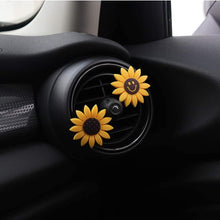 INEBIZ Car Charm Cute Yellow Sunflower Car Interior Air Vent Decorations Perfume, Creative Fragrance Air Freshener Holder & Container
