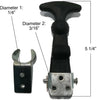 The ROP Shop (4) Hood Hold Down Latch Kits S8390 w/Galvanized Steel Hardware & T-Handle Grip