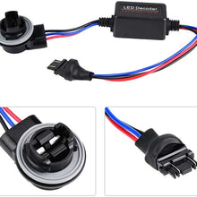 Terisass 2 Pcs 3157 Anti-Flicker Decoder Wiring Error Free Decoder ABS LED Headlight Decoder Device