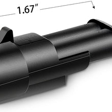 Nilight GA0007 1 2Pin Way 16AWG Waterproof Wire 1.5mm Series Terminal Connector-5 Pack,2 Years Warranty