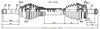 CV Axle Shaft Front Right Land Rover Range Rover 2003-2012