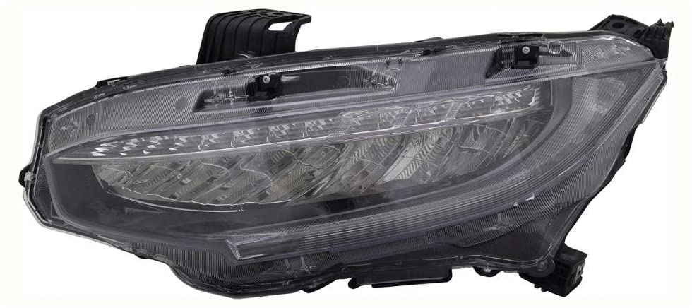 For Honda Civic Type-R Hatchback Headlight 2017 2018 2019 Driver Side LED For HO2502176 | 33150-TBA-A11