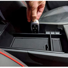 YEE PIN 2020 Sonata Center Console Organizer Tray Sonata Limited Armrest Tray Armrest Box Secondary Storage Insert ABS Materials Tray Compatible with 2020 Sonata DN8 (Black)