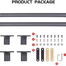 TUNTROL 2PCS Aluminium Roof Rack Cross Bars Fit for Ford Expedition 2018 2019 2020 2021 Cargo Carrier Black Rails