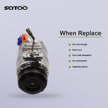 SCITOO Air Conditioning Compressor Compatible with CO 10837C for 2002-2006 BMW X5 3.0L
