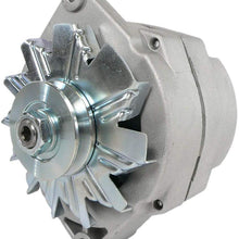 DB Electrical ADR0335 Alternator Compatible with/Replacement for High Output GM Vehicles 1968-89, 1 Wire 12V 105 Amp 10Si Self-Exciting External Fan, 7127-SE105