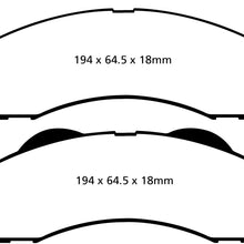 EBC Brakes DP61855 6000 Series Greenstuff Truck and SUV Brake Pad