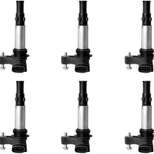 Ignition Coil 6-Packs Compatible with Buick Allure Enclave LaCrosse Rendezv, Cadillac CTS STS SRX, Saab Saturn V6 2.8L 3.6L
