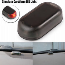 Solar Power Dummy Car Alarm Red LED Light Simulate Imitation Security System Warning Anti-Theft Flash Blinking Lamp