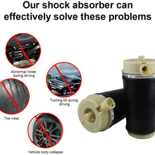 JDMON Replacement for Rear Air Spring Kit Air Suspension Bags Ford Expedition 2WD 1997-2002, Lincoln Navigator 2WD 1998-2002, Replaces 3U2Z5580KA, F75Z5A891AC, Air Shock Absorber Kits, 2PC