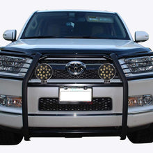 Black Horse Off Road 17TU31MA-PLB Black Grille Guard Kit with 7" Black LED Lights Compatible with 2010 2020 Toyota 4Runner
