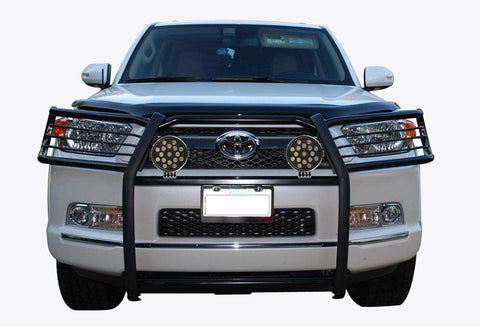 Black Horse Off Road 17TU31MA-PLB Black Grille Guard Kit with 7