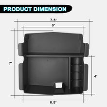 EBESTauto Car Center Console Organizer Storage Box for 2018-2019 JL Center Console Organizer Tray Insert ABS Black Materials, Armrest Box Storage Inserts Accessories, 1PCS