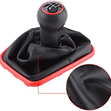 Delaman 5 Speed Car Gear Shift Knob Gearstick Gaiter Boot Leather Replacement Kit for Jetta Bora Golf MK4 1999-2004
