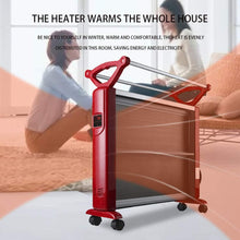 OCYE Space Heater, with Intelligent Constant Temperature and Dumping Power-Off Function, 5-Speed Adjustable, for Indoor Use-(red, Coffee Color)