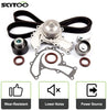 Engine Timing Part Belt Set Timing Belt Kits, SCITOO fit Acura SLX Honda Isuzu Rodeo Trooper 3.2L 1992-1997 Replacement Timing Tools with Water Pump 6VD1