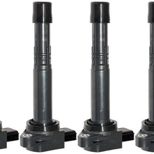 Ignition Coil Pack of 4 compatible with Honda Accord Civic CRV Element Acura RSX 2.0L 2.4L - UF311 C1382