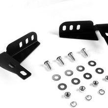 Replacement for 4Runner N280 3 inches Chrome Bull Bar+6 inches Chrome Housing Smoked Lens Fog Lights