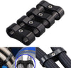 4pcs AN-6 AN6 13.4MM Braided Hose Separator Clamp Fitting Adapter Bracket Black