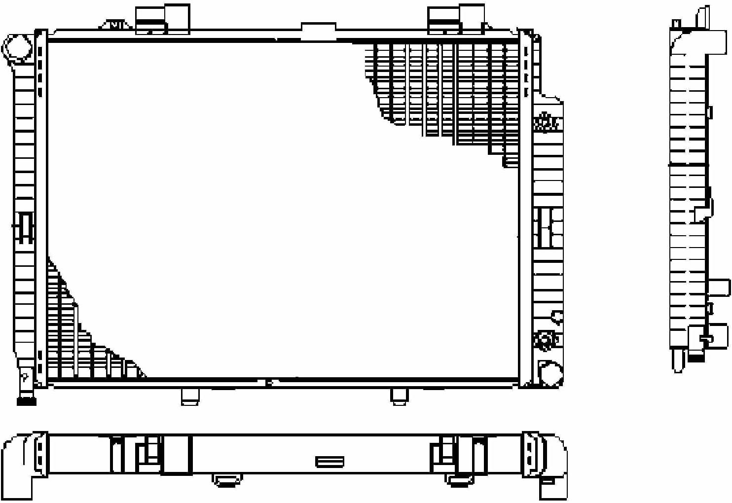 Behr Hella Service 376710234 Radiator (Mercedes-Benz)