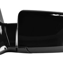 Left Driver Side Painted Black, Heated, Power Operated, Side View Mirror for 1988-2000 C/K 1500 Chevy GMC Truck Suburban - Parts Link #: GM1320276