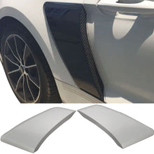 Fender Compatible With 2015-2018 Ford Mustang, GT Style Rear Side Fender Door Scoops Unpainted 2PC PPby IKON MOTORSPORTS,  2016 2017